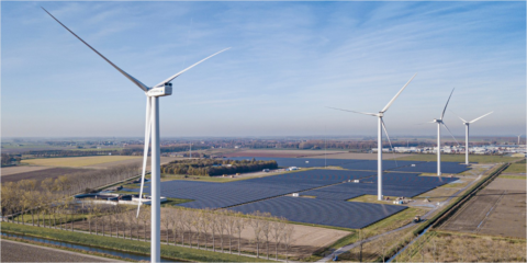 Un estudio analiza los efectos de la sombra de las hélices sobre los paneles solares en parques híbridos