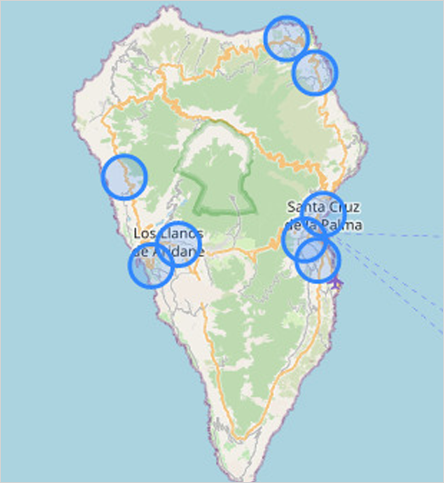 Mapa de la comunidad energética Energía Bonita.