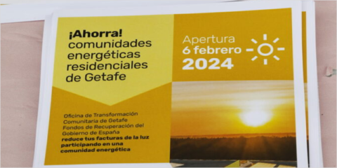 El Ayuntamiento de Getafe abre un servicio para la promoción de las comunidades energéticas