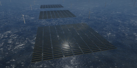 El proyecto Bamboo creará módulos solares marinos integrables en parques eólicos marinos existentes