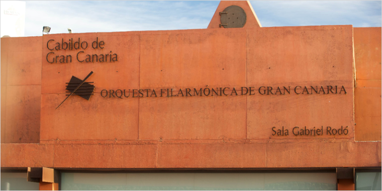 Fachada de la Orquesta Filarmónica de Gran Canaria.