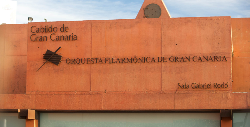 Fachada de la Orquesta Filarmónica de Gran Canaria.