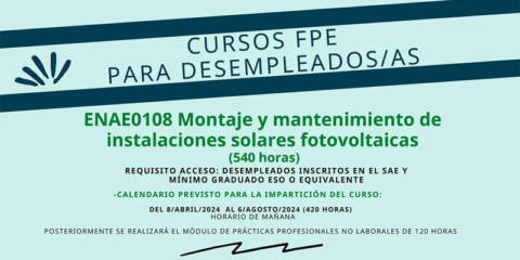 Nuevo curso de montaje y mantenimiento de instalaciones solares en El Puerto de Santa María