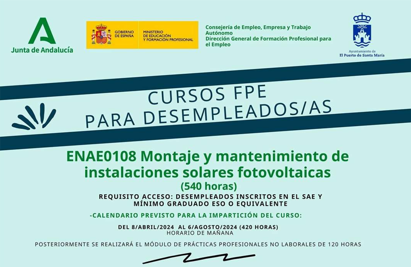 Cartel curso formativo.