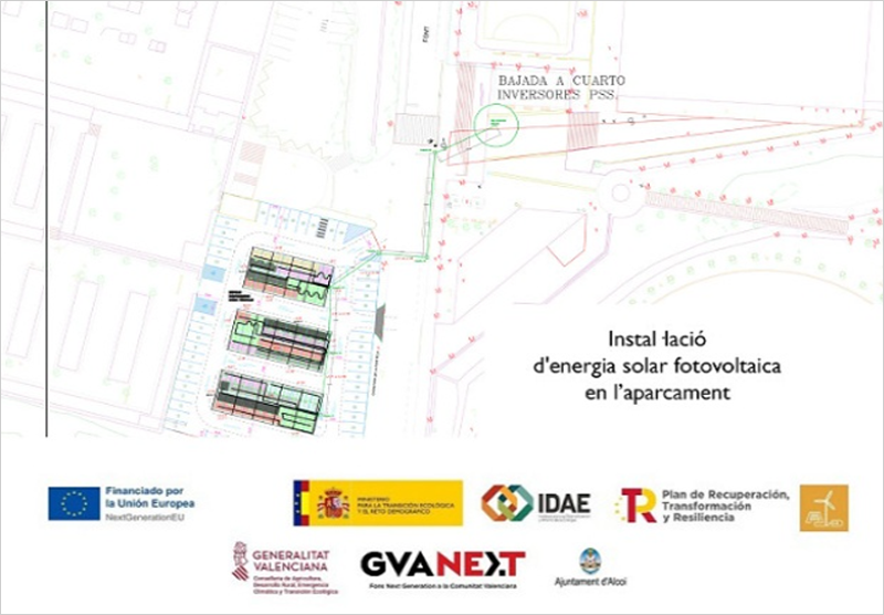 Actuación fotovoltaica en Alcoy, Alicante.