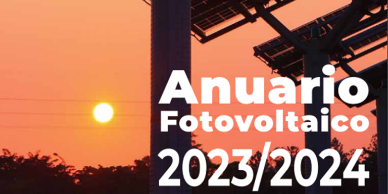 Cartel del Anuario Fotovoltaico 2023/2024 de Anpier.