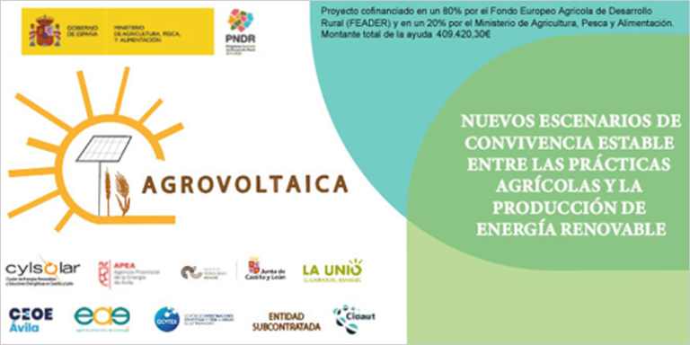 Cartel del proyecto Go Agrovoltaica.