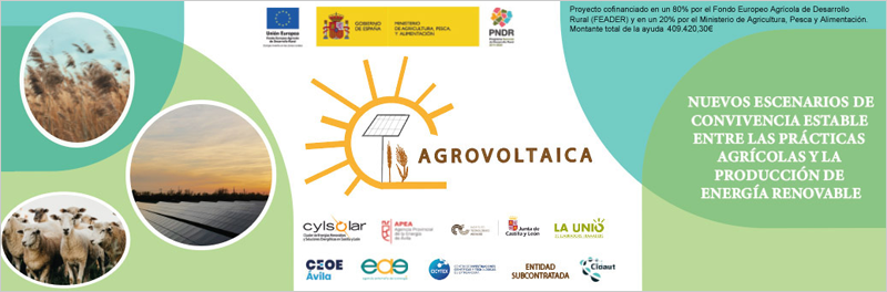 Cartel del proyecto Go Agrovoltaica.