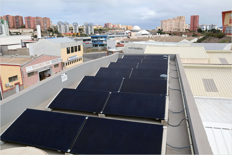 Instalación fotovoltaica en Gran Canaria.