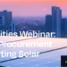 Webinar sobre el papel de las autoridades locales en el despliegue de energía solar en la UE