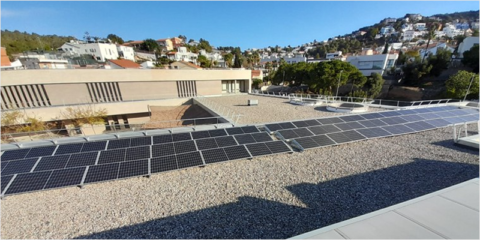 Finaliza la instalación de más de 300 paneles solares en tres edificios públicos de Sitges