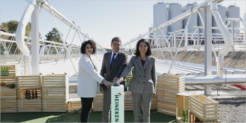 Nueva planta termosolar industrial de categoría Fresnel en la fábrica de Heineken en Quart de Poblet