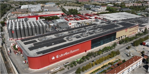 Estrella Damm duplica la extensión de su parque fotovoltaico añadiendo más de 26.000 m2