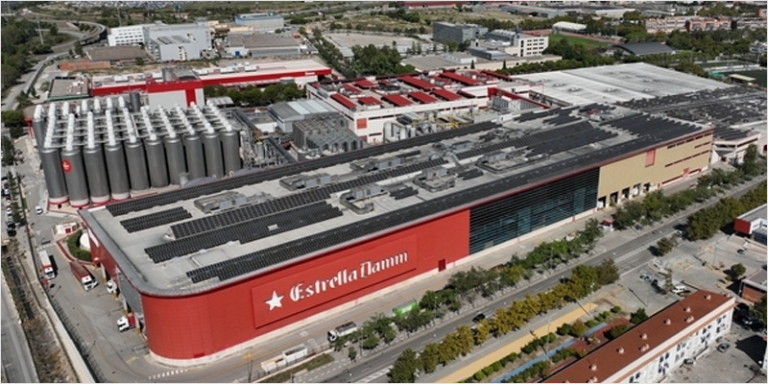 Planta fotovoltaica de Estrella Damm.