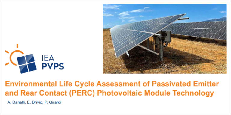 Informe ‘Tecnología de Módulos Fotovoltaicos de Emisor Pasivado y Contacto Trasero (PERC)’ de IEA PVPS.