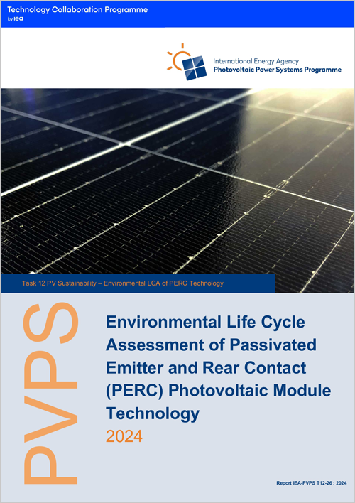 Informe ‘Tecnología de Módulos Fotovoltaicos de Emisor Pasivado y Contacto Trasero (PERC)’ de IEA PVPS.