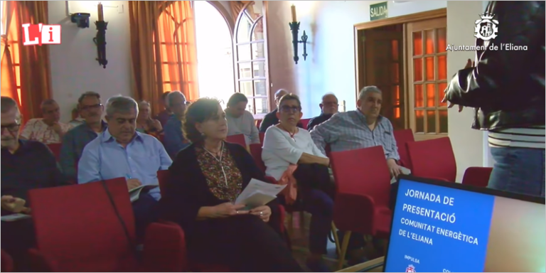 Presentación de la comunidad energética de L'Eliana.