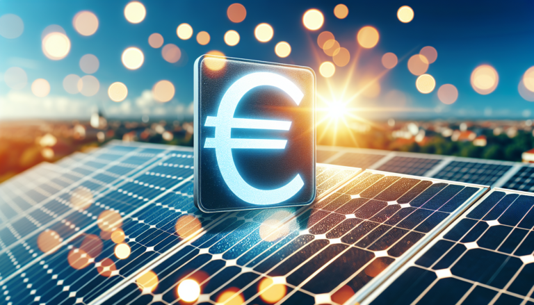 Fondo con elementos de Factura Energética y Energía Solar junto a esquema simbolizando costos y consumo, en página sobre energía renovable. Fondo mixto de factura energética y energía solar con esquema simbolizando costos y consumo en web de energía solar.