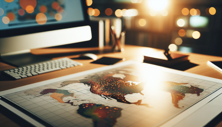 Fondo que combina Geographic Information Systems y Energía Solar con un esquema representativo. Elemento visual que fusiona tecnologías para optimizar el uso de recursos renovables. Fondo de Geographic Information Systems y Energía Solar con esquema representativo. Fusiona tecnologías para optimizar recursos renovables.