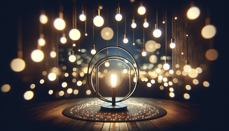 Fondo que mezcla instalaciones de iluminación y energía solar con un esquema descriptivo.