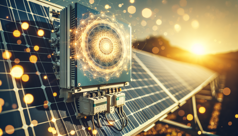 Imagen representativa de 'Inversores Fotovoltaicos' en un contexto de Energía Solar, mostrando un esquema que simboliza la tecnología y el potencial de esta forma de generación de energía. Esquema ilustrativo de 'Inversores Fotovoltaicos' en Energía Solar.