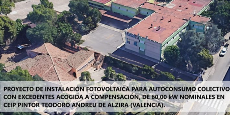 Proyecto fotovoltaico en Alzira.