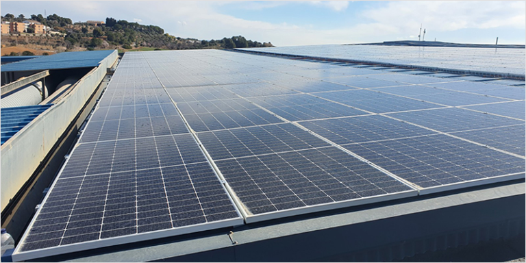 Cubierta fotovoltaica.