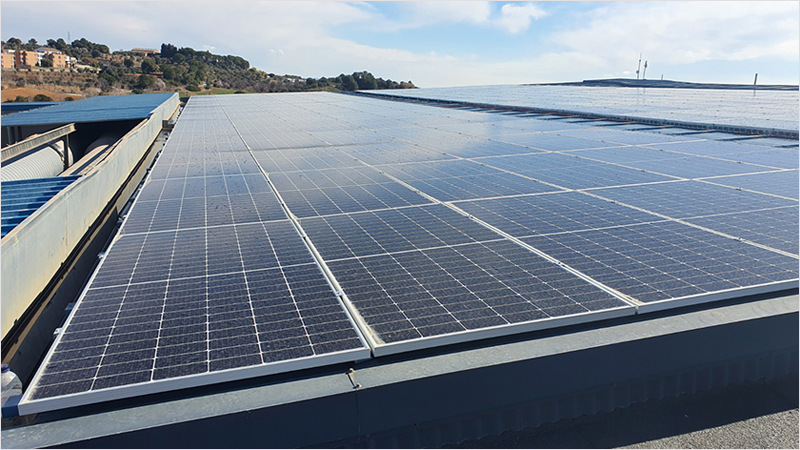 Cubierta fotovoltaica.