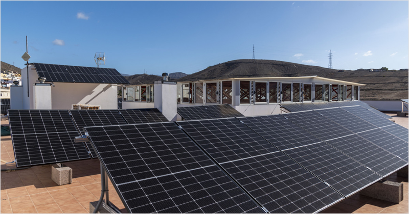 Instalación fotovoltaica en Mogán.