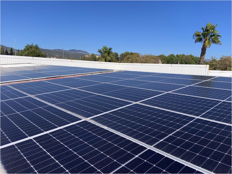 Paneles solares en Palma.