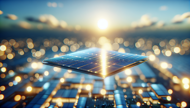 Esquema representativo y detallado de la Película Fotovoltaica Thin-Film en la generación de Energía Solar.