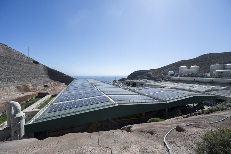 Planta fotovoltaica del Ecoparque Norte de Salto del Negro.