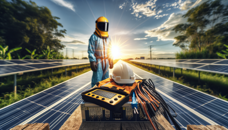 Fondo simboliza unión de 'Protección Eléctrica' con Energía Solar junto a esquema representando seguridad ante sobrecargas y cortocircuitos. Fondo muestra simbiosis 'Protección Eléctrica' y Energía Solar, con esquema defensivo ante sobrecargas y cortocircuitos.