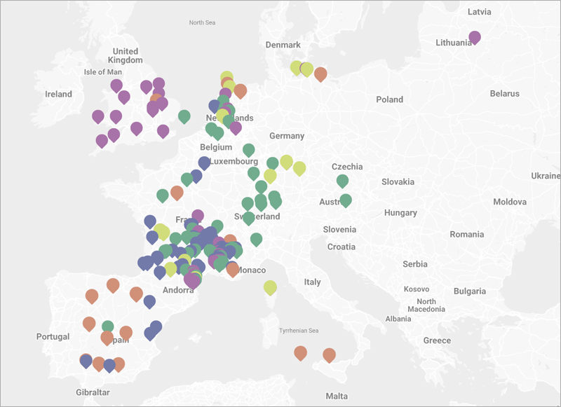 Mapa de SolarPower Europe.