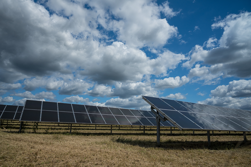 Parque solar.