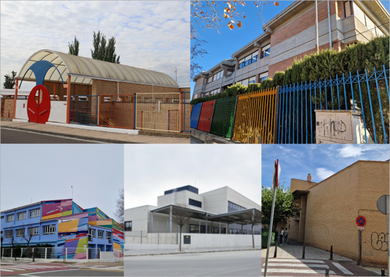 Centros educativos de Tudela.