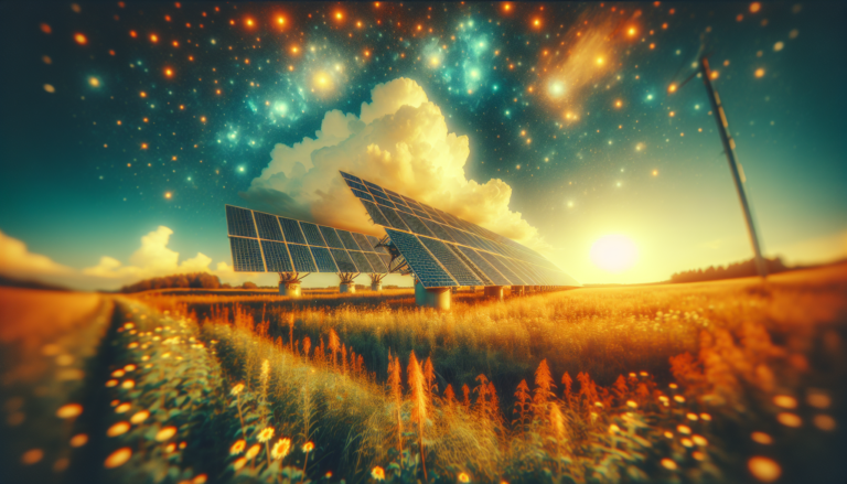 Imagen representativa de Seguidores Solares y Energía Solar, destacando la importancia de estos sistemas para maximizar la captación de energía solar. En la imagen se observa un fondo con Seguidores Solares en acción y un esquema que simboliza estos mecanismos. Combinación visual de Seguidores Solares y Energía Solar, ilustrando su rol en la eficiencia energética. Se muestra un fondo con dispostivos de Seguidores Solares y un esquema explicativo.