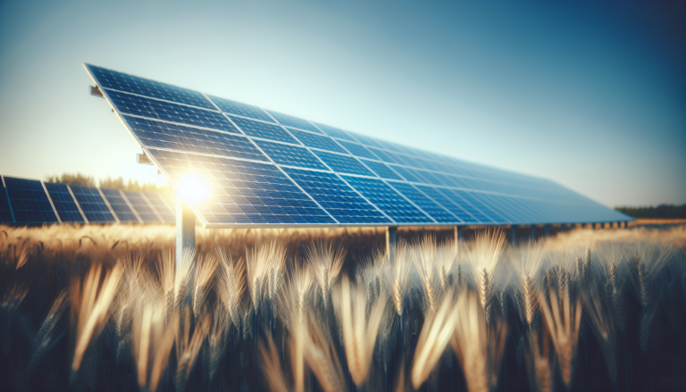 Composición visual de Soportes Paneles y Energía Solar con esquema representando la estructura de soportes para paneles solares.