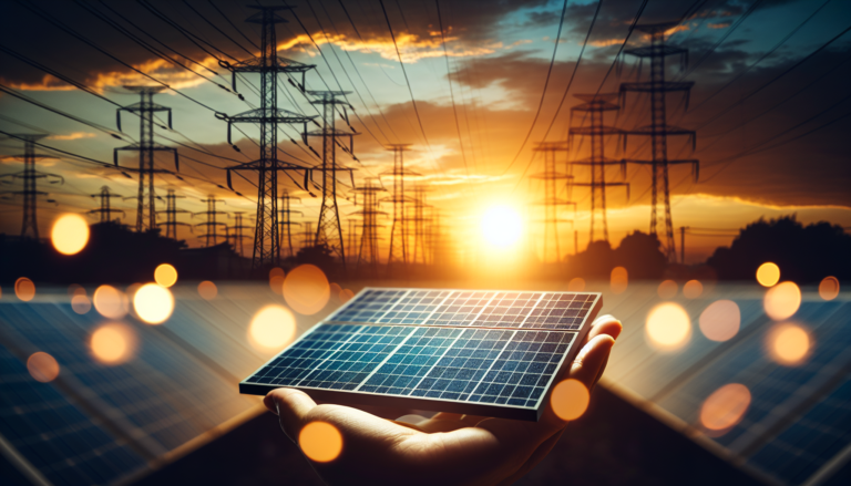 Fondo que fusiona conceptos de Suministro Eléctrico y Energía Solar con un esquema simbolizando la eficiencia energética. Fondo de Suministro Eléctrico y Energía Solar con esquema de eficiencia energética.