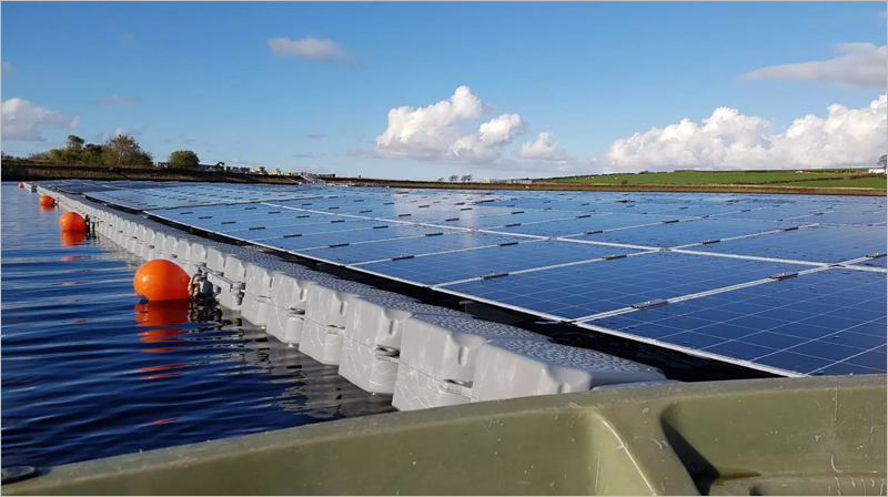 Energía solar flotante.