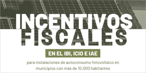 Un informe analiza los incentivos fiscales de los municipios españoles para fomentar el autoconsumo