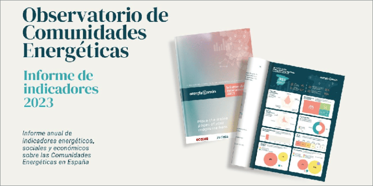 'Informe de indicadores 2023' del observatorio nacional de comunidades energéticas Energía Común.