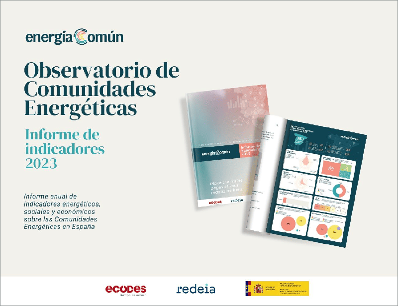 'Informe de indicadores 2023' del observatorio nacional de comunidades energéticas Energía Común.