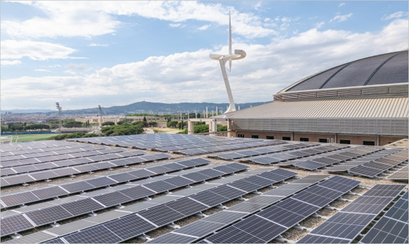 Cubierta fotovoltaica.