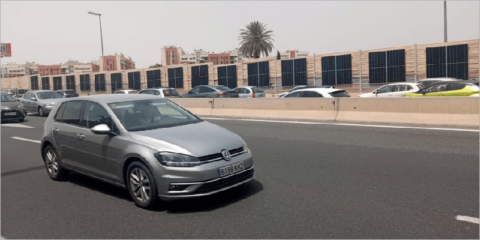 Las barreras acústicas de la Ronda Oeste de Murcia cuentan con un sistema solar para la iluminación