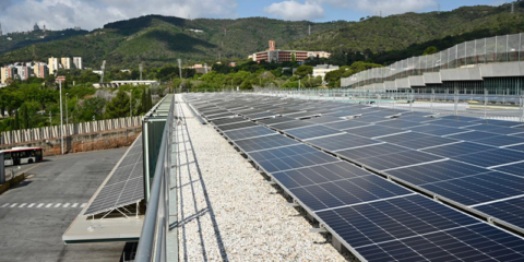 La planta fotovoltaica de la cochera de autobuses de Horta en Barcelona cubrirá el 22% de su consumo