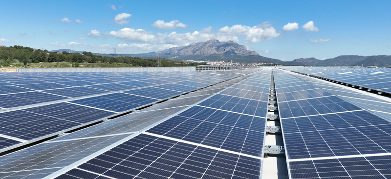 Planta fotovoltaica en Mercadona.