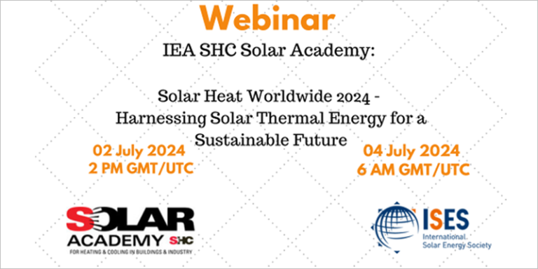 Webinar conjunto de IEA SHC e ISES.