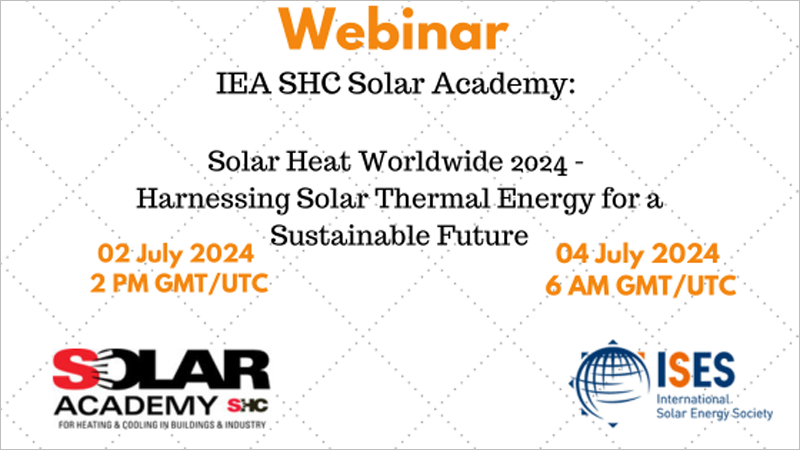 Webinar conjunto de IEA SHC e ISES.