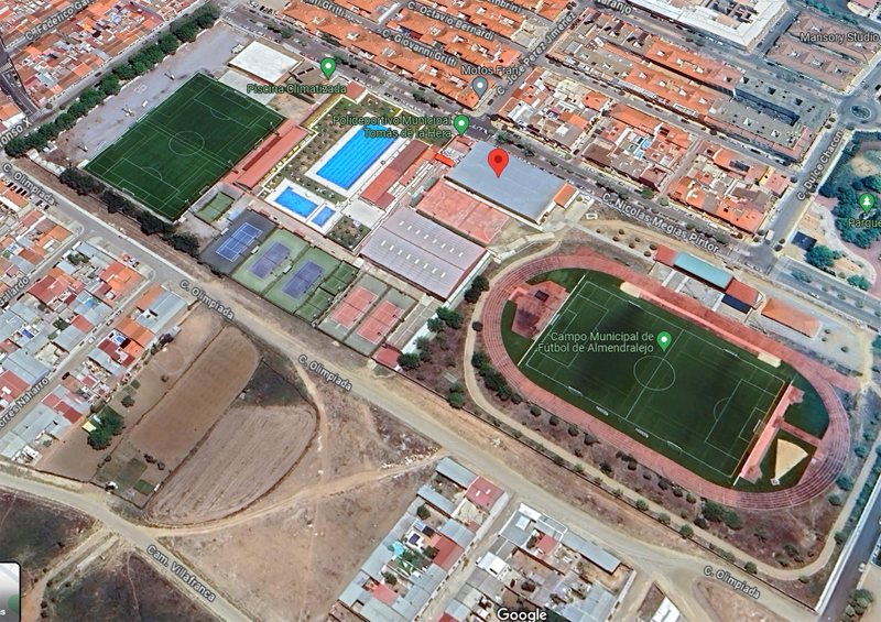 Proyecto de instalación de una planta fotovoltaica en el polideportivo de Almendralejo.